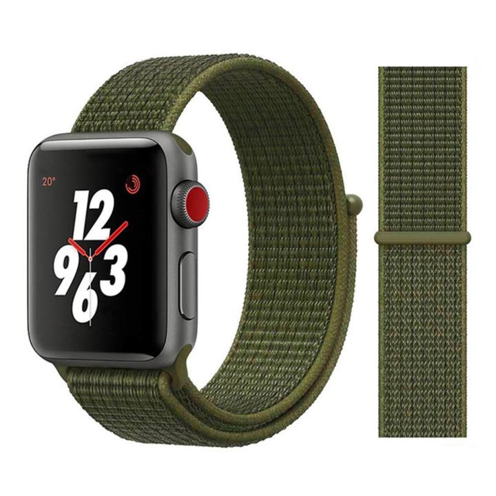 Green Nylon Replacement Strap Watch Band For Apple series 2 3 4 5 6 for 42mm 44mm Daraz.pk