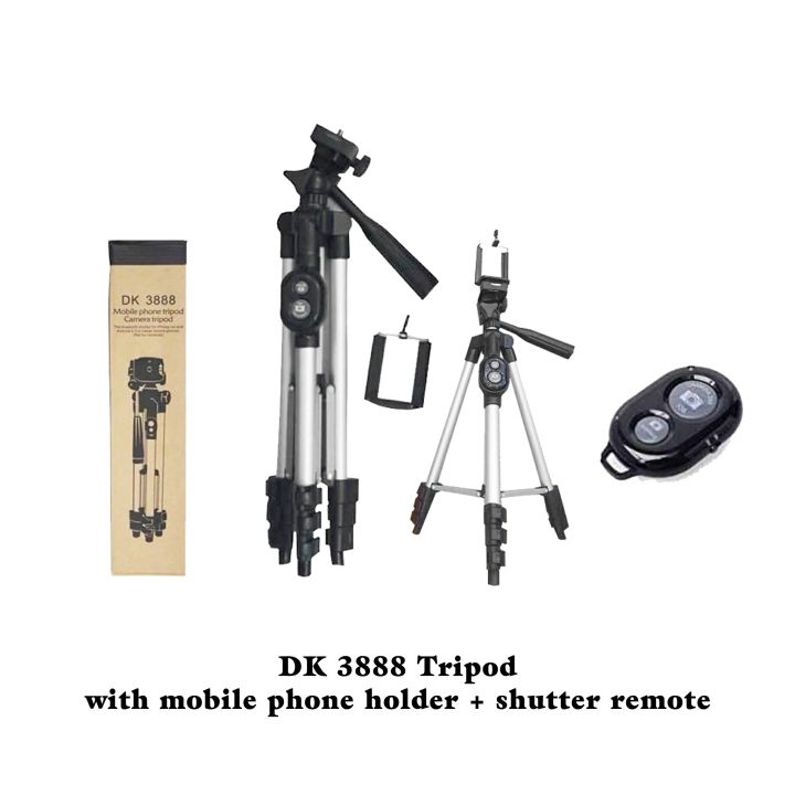 Portable%20Aluminum%20DK%203888%20Portable%20Foldable%20Camera%20&%20Mobile%20Tripod%20With%20Bluetooth%20Wireless%20Remote%20shutter%20aluminum%20tripod%20mobile%20tripod%20-%20Image%203