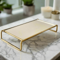 European Style Cosmetics Storage Tray Cosmetic Storage Tray, Makeup Organizer, Dressing Table Perfumes Organizer, Accessory Tray. 