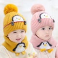 Baby Hat Warm Lovely Penguin Print Baby Cap. 