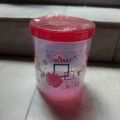 2 Pcs Storage Jars Plastic Canisters with Lids 900ml. 