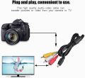 Camera Video Audio AV Cable Mini USB to 3 RCA for AV Cable Camera to TV Wire. 