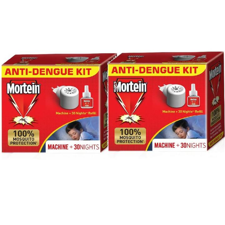 Mortein LED Machine with Mosquito Repellent Refill 25ml - Pack of 2