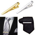 OIMG Simple Stainless Steel Silver Gold Toned Practical Suit Clip For Men Gift Necktie Clasp Metal Tie Clip Pin. 