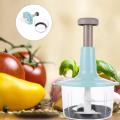 Easy Pull Speedy Food Chopper (1500ML) with 3 Curved Steel Blades, Manual Food Chopper to Chop, Blend, Mince, Blender, Blending of Onion, Garlic, Ginger, Herbs. 