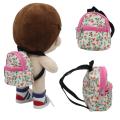 SF Labubu BJD doll small rag doll double zipper school bag doll coin purse backpack. 