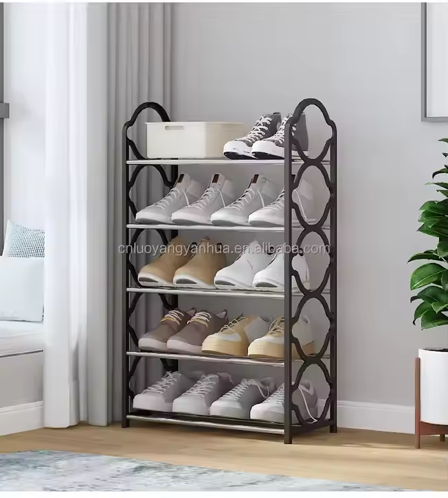 Multipurpose%20Shoe%20Rack%20Organizer%20-%20Elegant%20Metal%20Shoe%20Organizer%20Rack%20with%20Adjustable%20Sections,%20Durable%20Stackable%20Shoe%20Storage%20Stand%20for%20Bedroom,%20Living%20Room,%20Closet%20-%20X-Shape,%20Water-Resistant%20-%20Image%204