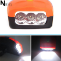 3 LED Bicycle Front Head Light Cycle Light Bicycle Light With Horn Cycle Light With Horn Bike Acces sories Easy To Install For Cycling Safety Flashlight Bell Horn Hooter Siren Alarm Lights & Reflectors. 