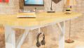 48 Inches Computer Gaming Table Light Sand Brown Color - Office Study PC Play Station PS4 Xbox Gaming Desk. 
