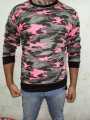 CAMO FULL SLEEVE SWISS SHIRTS EXPORT FABRIC FLEECE  Winter Thermal Fleece Men's Long Sleeve Cycling Jersey Outdoor sports Shirts. 