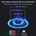 2 in 1 Gas Option Stove Bottle Gas & Gas Cylinder Dual Function Stove For Indoor/Outdoor - KN 522. 