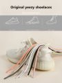 1 Pair New Round Shoe laces for Sneakers Yezy 350 Original Shoelaces for Shoes Polyester Solid Off White Laces Sport Shoestrings. 