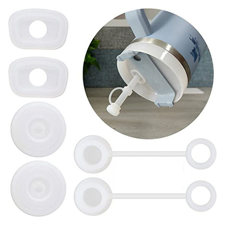 3/6Pcs Silicone Cup Spill Proof Stopper Cover For Stanley Cup 40oz/ 30oz ZH