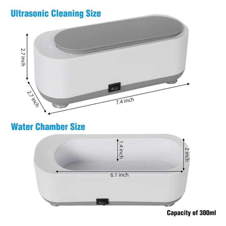 Ultrasonic Jewelry Cleaner Low Noise Ultrasonic Machine Cleaner for Jewelry, Ring, Earrings