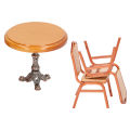Dollhouse Table Chairs Kitchen Furniture, Vintage Style Miniature Table Chair for House Models for Crafts. 