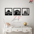 ZF Modern WallDecor Hanging Decor | 3D DIY Laser Cut Cnc | Wall Art Design Decoration | Home Decor Living Room. 