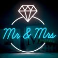 Affordable Wedding Neon Sign Mr & Mrs Couple Name |Wall Decoration Light |Alphabet Light Letter |Neon Sign Boards|Customized Neon Lights Name Sign Board for Cute Room Decor things, Neon Wall Light, and Wall Decor with High Quality LED Neon Strips.. 