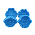 3D Sesame Street Elmo Cookie Cutter, Biscuit Hand Stamp Press Plunger Cutter Mold, Clown Theme Plunger Stamps. 