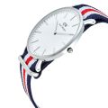 Daniel Wellington White Dial Two-Tone Nylon Strap Watch For Men DW00100016. 
