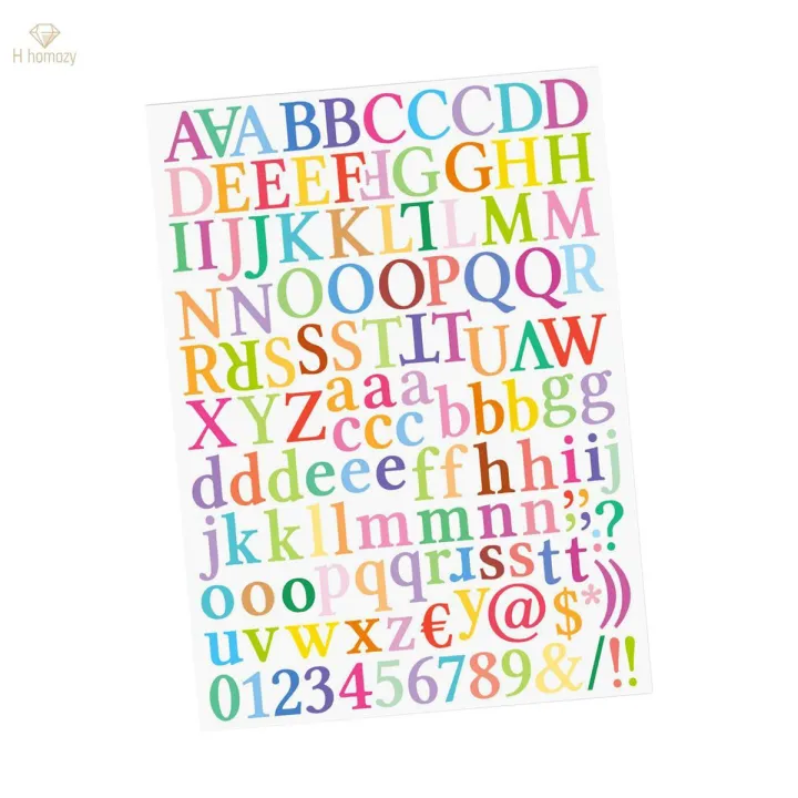 8Pcs Letter Stickers Poster Board A-Z Letters No Residue after Removal