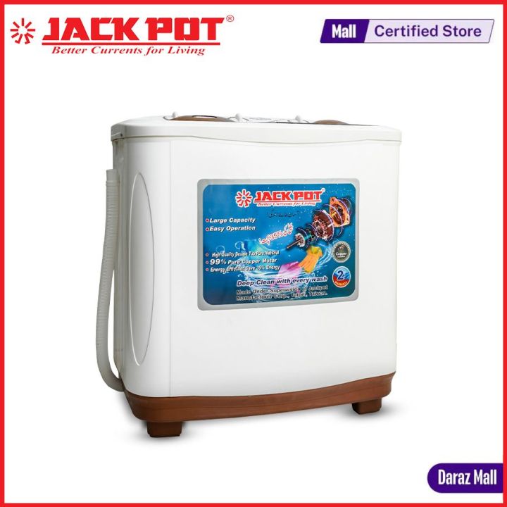 Jackpot 12Kg Twin Tub JP-7077 Semi Automatic Washing Machine - Multicolor