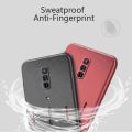 Biruiqu For ZTE Nubia Redmagic 6 6 Pro Shockproof Anti Slip Soft TPU Sandstone Matte Back Case Cover. 