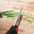 Openi - 7 Pcs Kitchen Knife Set - Kitchen Block Set - 5 Knives + 1 Scissor + Wooden Carrier. 