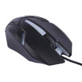 Qin Original Design x1 Wired Game 4 Button Mouse Office Laptop Desktop Computer USB Colorful Luminous Mouse. 