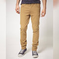 Khaki Cotton Men's Chino Slim Fit. 