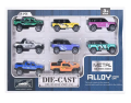 Die Cast Alloy Cool Off Road Sports Dinky Set 8 Pcs. 