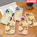 JIUMOO For Samsung galaxy A11 M11 A10s M01s Case Fashion Sunny Flower Little Monster Camera Lens Soft Clear Phone Cases Creative Shockproof Transparent Shell Silicone Protective Cover. 