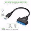 USB 3.0 SATA 3 Cable Sata To USB Adapter Up To 6 Gbps Support 2.5 Inches External SSD HDD Hard Drive 22 Pin Sata III Cable. 