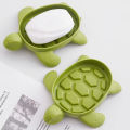 Soap Box with Groove Design Cute Turtle Shape Soap Holder Tray -slip Bathroom Storage for Home Kitchen Supplies Non-stick Soap Box. 