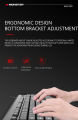 MONSTER Airmars KM1 USB Wired Keyboard Concave Convex Key Cap Design - Black. 