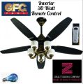 GFC Fan Ceiling 56'' Fanoos Model Black Color Pure Copper Wire. 