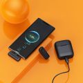 J11 Wireless Lavalier Microphone with Noise Reduction for iPhone & Android, Type C, Charging Case (Single Mic). 