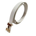 White Ladies Waist Belt - Wide Style for Women & Girls. 