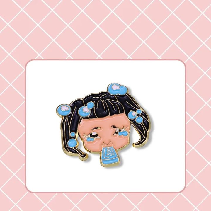 New Melanie Martinez Enamel Pin Cutom Keychain Tape 'CRY BABY' inger Brooche Luxury Copper Lapel Badge Cartoon Jewelry Gift