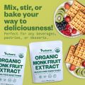 Organic Monk Fruit Sweetener, 125g (4.41oz) 400 Servings, No Fillers Pure USDA Organic Monk Fruit Extract Powder with No Aftertaste, Zero Calorie & Zero Carbs, Keto & Paleo Friendly, by Purisure. 