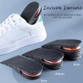 Sneakers Unisex Shock Absorption Heel Insert Half Insoles Elevator Shoes Cushion Height Increase Insoles. 