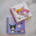 Creative Kawaii Spiral Kuromi Sanrio Weekly Planner 85 Sheets Purple Kuromi, Black Kuromi, My Melody and Cinnamoroll. 