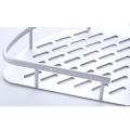 Single Layer Aluminium Bathroom Corner Rack. 