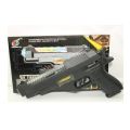 Battery Operated Light and Sound ToyGun For Kids Telescopic Barrel. 