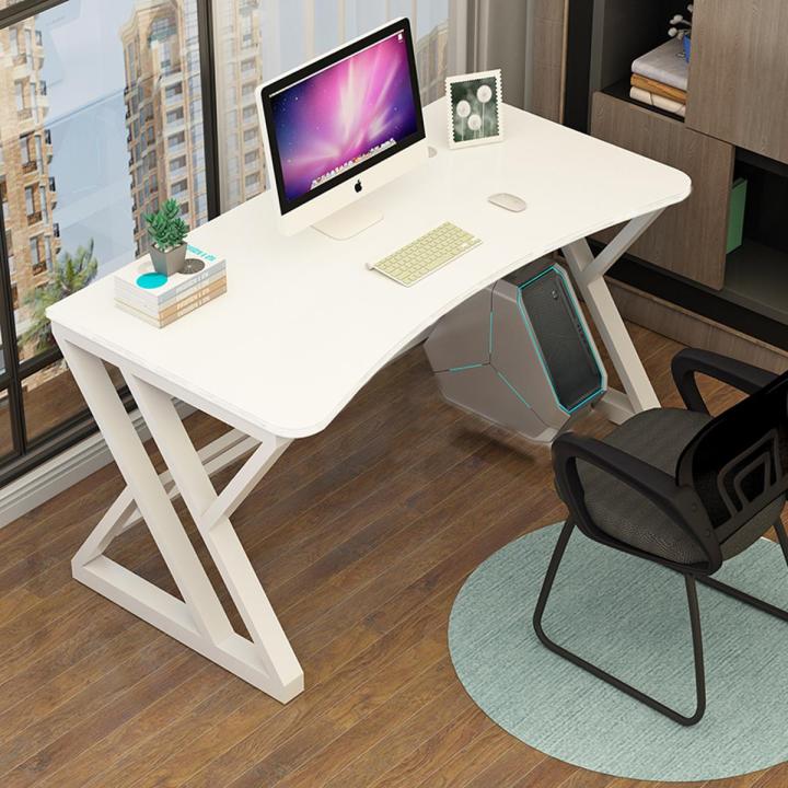 Gaming table for pc High Quality Computer Workstation Desk Office Desks Sturdy Wooden Desk with Metal Legs Gaming Desk Suitable for Bedroom, Living Room, Study Room