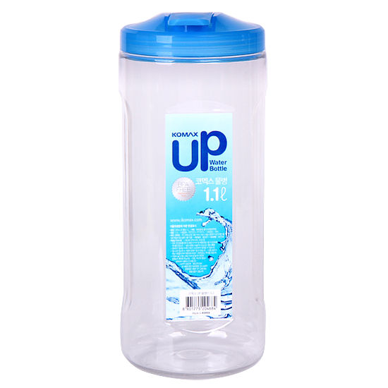Komax UP Water Bottle 1.1 L | BPA Free | Airtight, Watertight, Leak Proof | Stackable Design | Made in Korea | FDA Approved | Reusable and Durable | High Quality | Good Quaity | Best Quality | High Quality Plastic