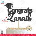 Customized Congrats Cake Topper For Party Celebration, Congratulations & Birthday Toppers, Personalized with ANY NAME cake Decoration supplies. 