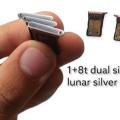 OnePlus 8T Dual SIM Tray Sim Jacket Sim Slot Sim Door For OnePlus 8T Dual - Silver. 