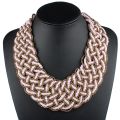 Claire Jin Women Collar Bohemian Necklace Handmade Woven Small Beads Choker Necklaces Vintage Fashion Ethnic Jewelry. 