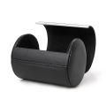 Black Necktie Neck Tie Storage Case Travel Gift Box Cylinder Shape. 
