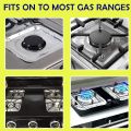 Online Karachi Pack of 10 - Aluminum Foil Gas Stove Burner Covers, Disposable Bib Liners Stove Covers for Kitchen Gas Range Top, Aluminum Foil Plate Gas Hob Protector Burner Cover Stovetop Protector. 